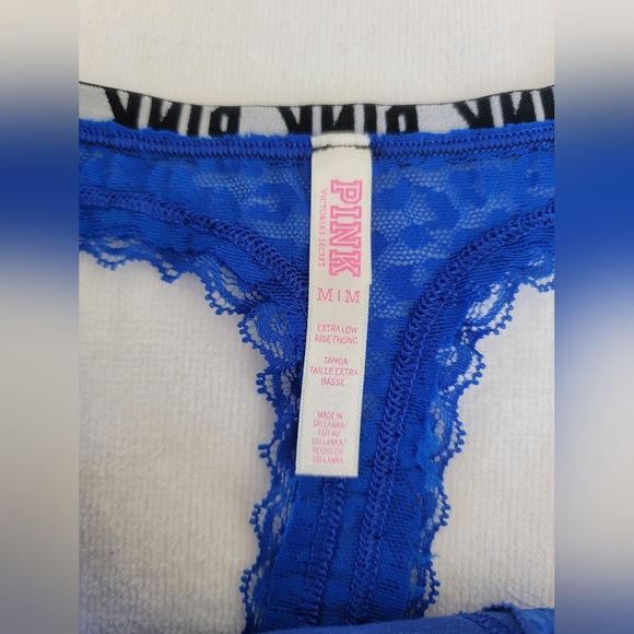 PINK Lace Thong Panty Set - Picture 8 of 12